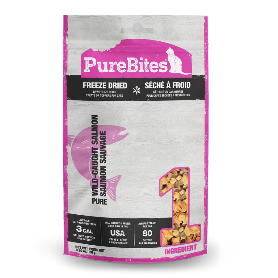 PureBites Raw Freeze-Dried Wild-Caught Salmon Cat Treats