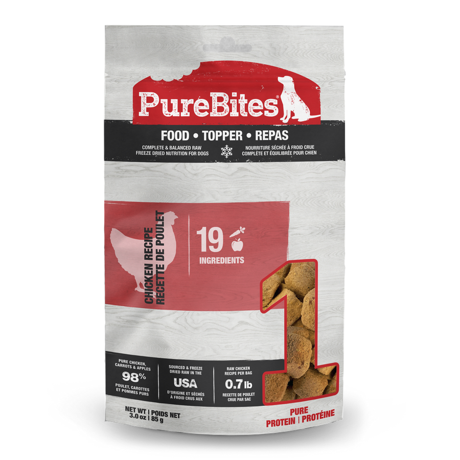 PureBites Raw Freeze-Dried Chicken Recipe For Dogs
