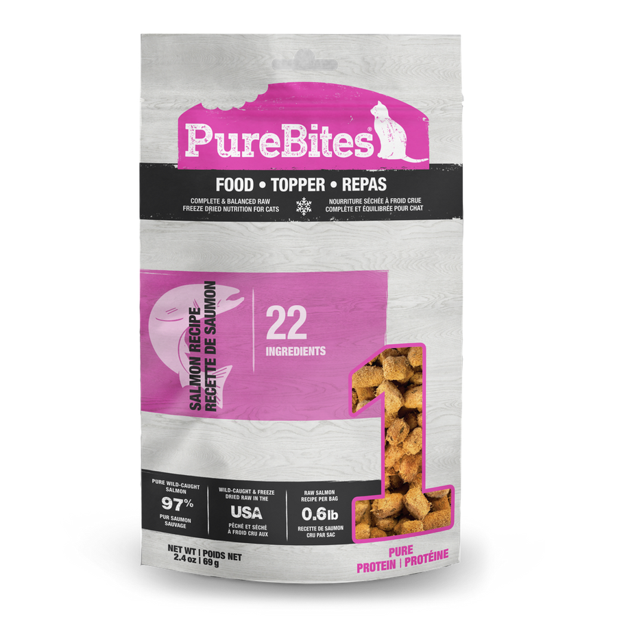 PureBites Raw Freeze-Dried Salmon Recipe For Cats