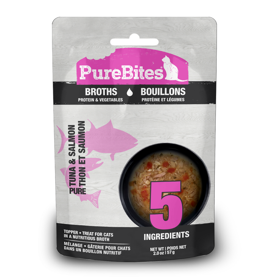 PureBites Broths Tuna & Salmon Recipe For Cats