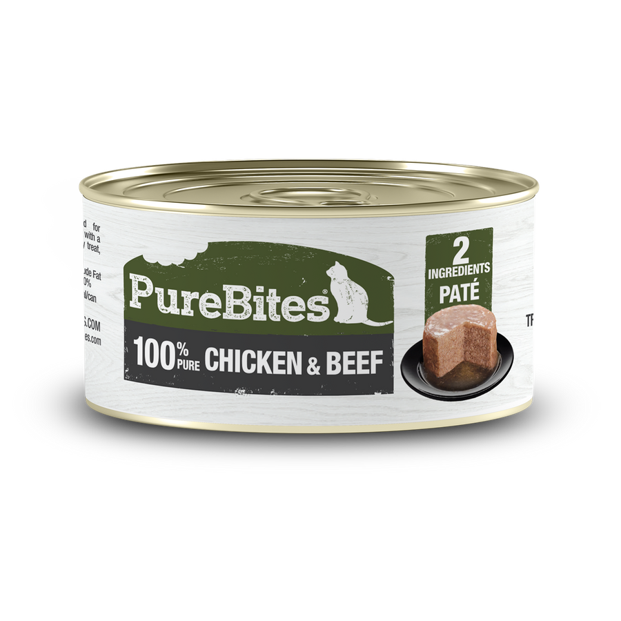 PureBites Paté 100% Pure Chicken & Beef Recipe For Cats