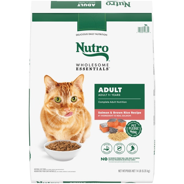 Nutro Wholesome Essentials Salmon & Brown Rice Recipe For Adult Cats