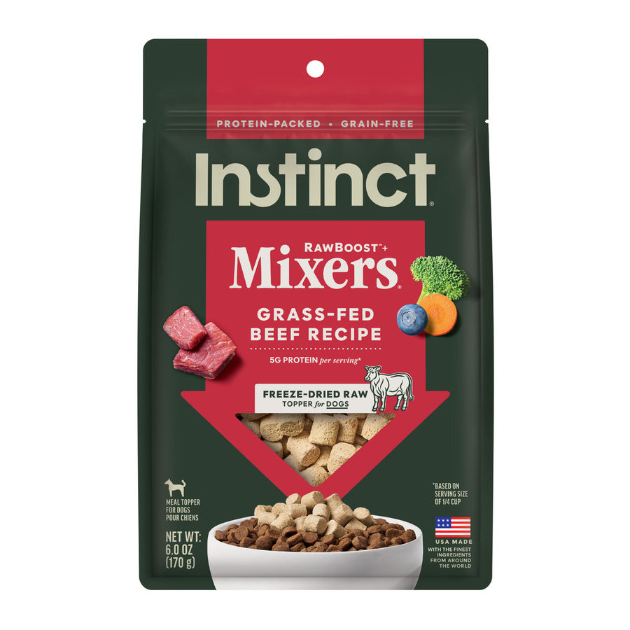Instinct Raw Boost Mixers Grass-Fed Beef Recipe