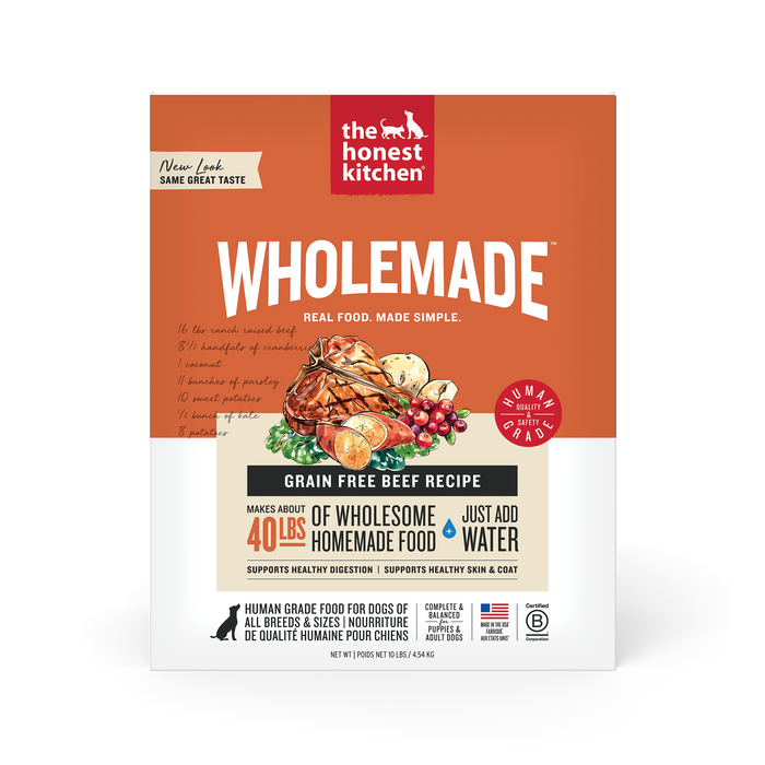 The Honest Kitchen Wholemade Grain Free Beef Recipe