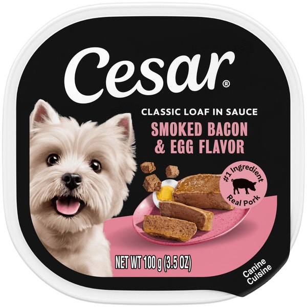 Cesar Classic Loaf In Sauce Smoked Bacon & Egg Flavor