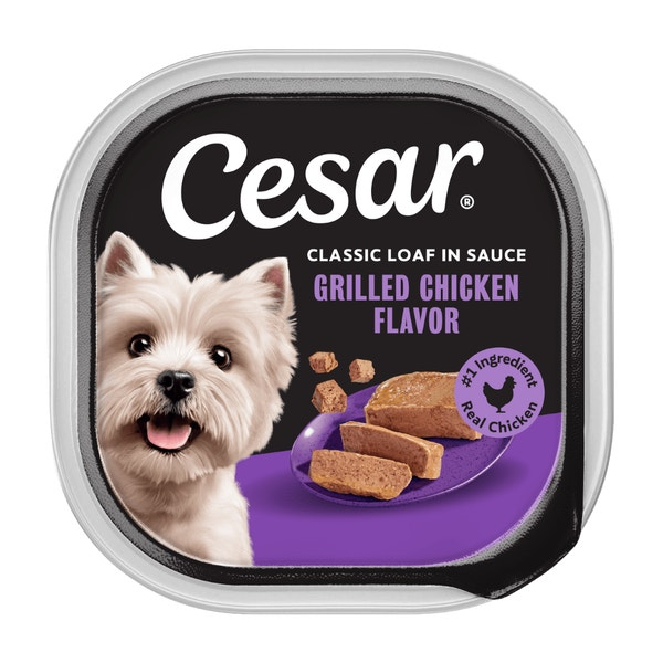 Cesar Classic Loaf In Sauce Grilled Chicken Flavor