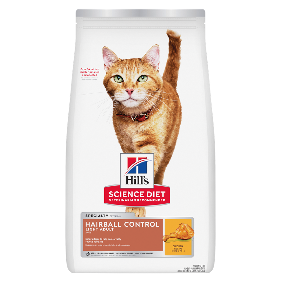 Hill's Science Diet Hairball Control Light Adult Chicken Recipe