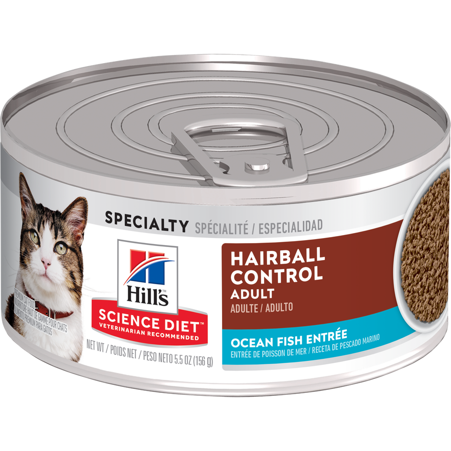 Hill's Science Diet Hairball Control Ocean Fish Entree For Adult Cats
