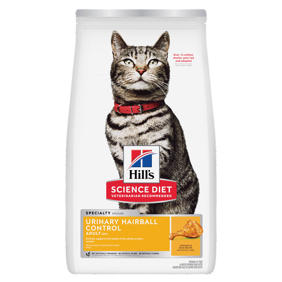 Hill's Science Diet Urinary Hairball Control Adult Chicken & Rice Recipe