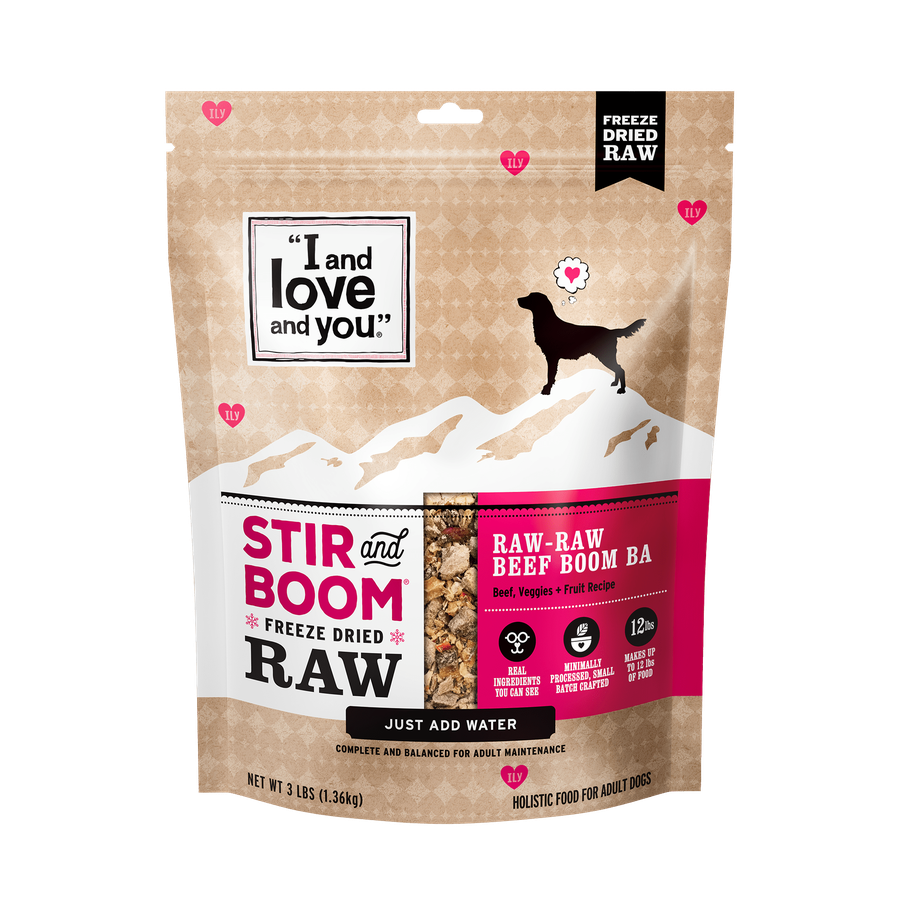 I and Love and You Stir and Boom Raw-Raw Beef Boom Ba Dinner