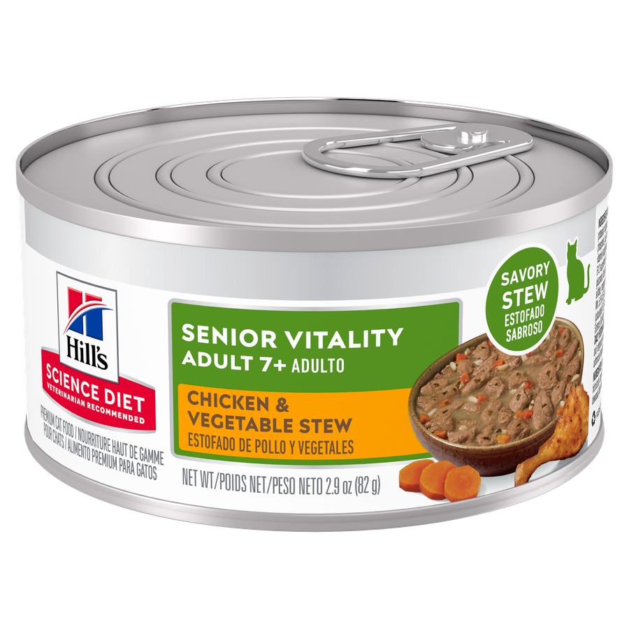Hill's Science Diet Senior Vitality Adult 7+ Chicken & Vegetable Stew