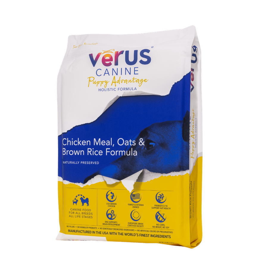 VeRUS Canine Dry Food Puppy Advantage Chicken Meal, Oats & Brown Rice Formula