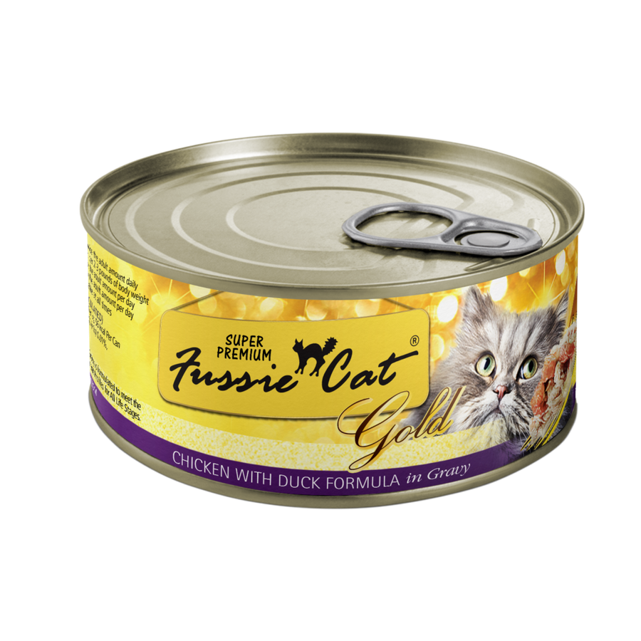 Fussie Cat Super Premium Gold Chicken With Duck Formula In Gravy