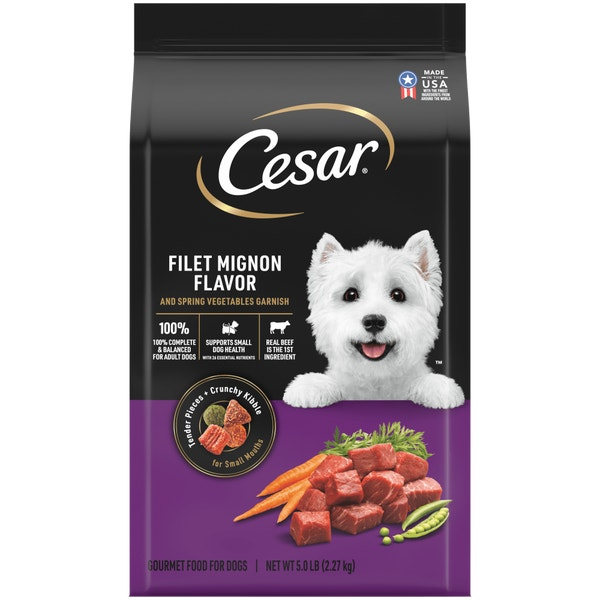 Cesar Dry Dog Food Filet Mignon Flavor