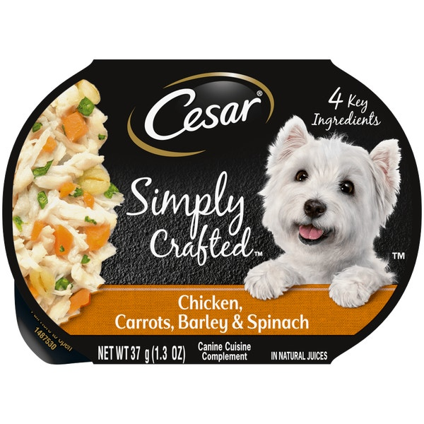 Cesar Simply Crafted Chicken, Carrots, Barley & Spinach