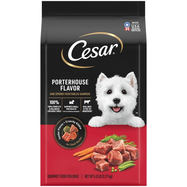 Cesar Dry Dog Food Porterhouse Flavor
