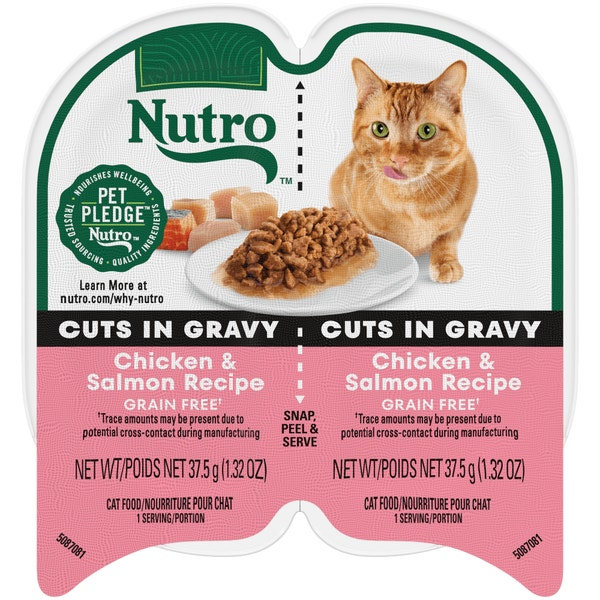 Nutro Cuts In Gravy Chicken & Salmon Recipe For Cats