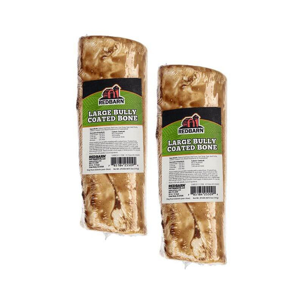 Redbarn Natural Dog Chews Large Bully Coated Bone