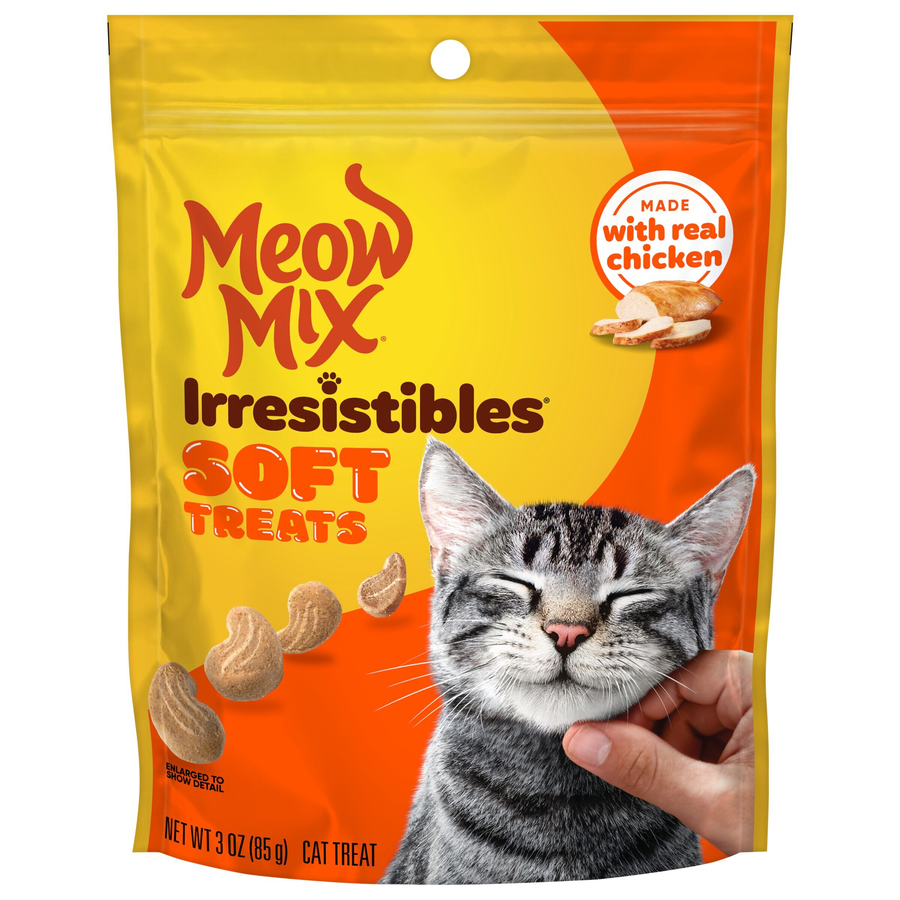 Meow Mix Irresistibles Soft Treats With Real Chicken