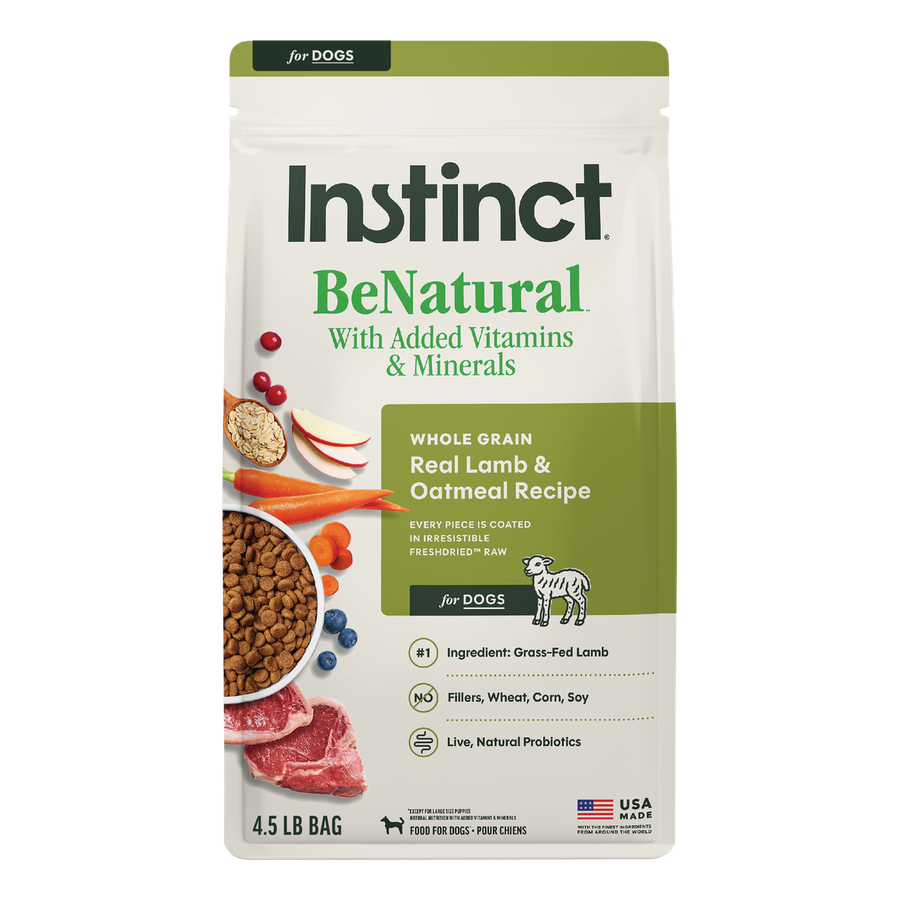 Instinct Be Natural Real Lamb & Oatmeal Recipe (Whole Grain)