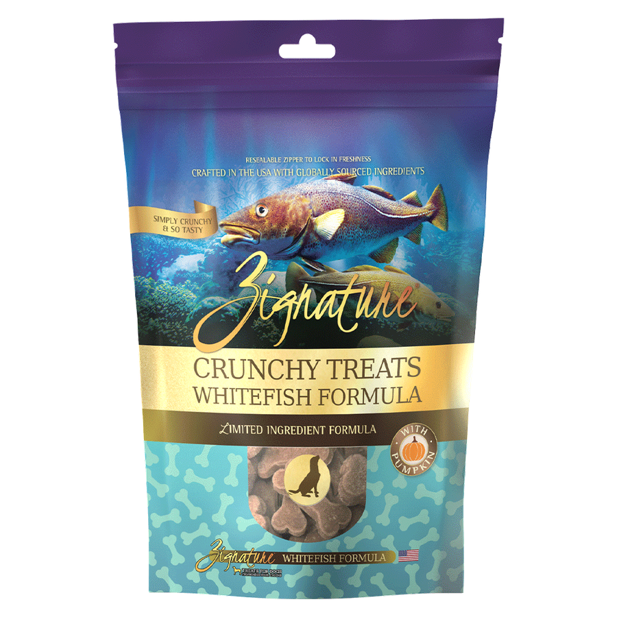 Zignature Crunchy Treats Whitefish Formula