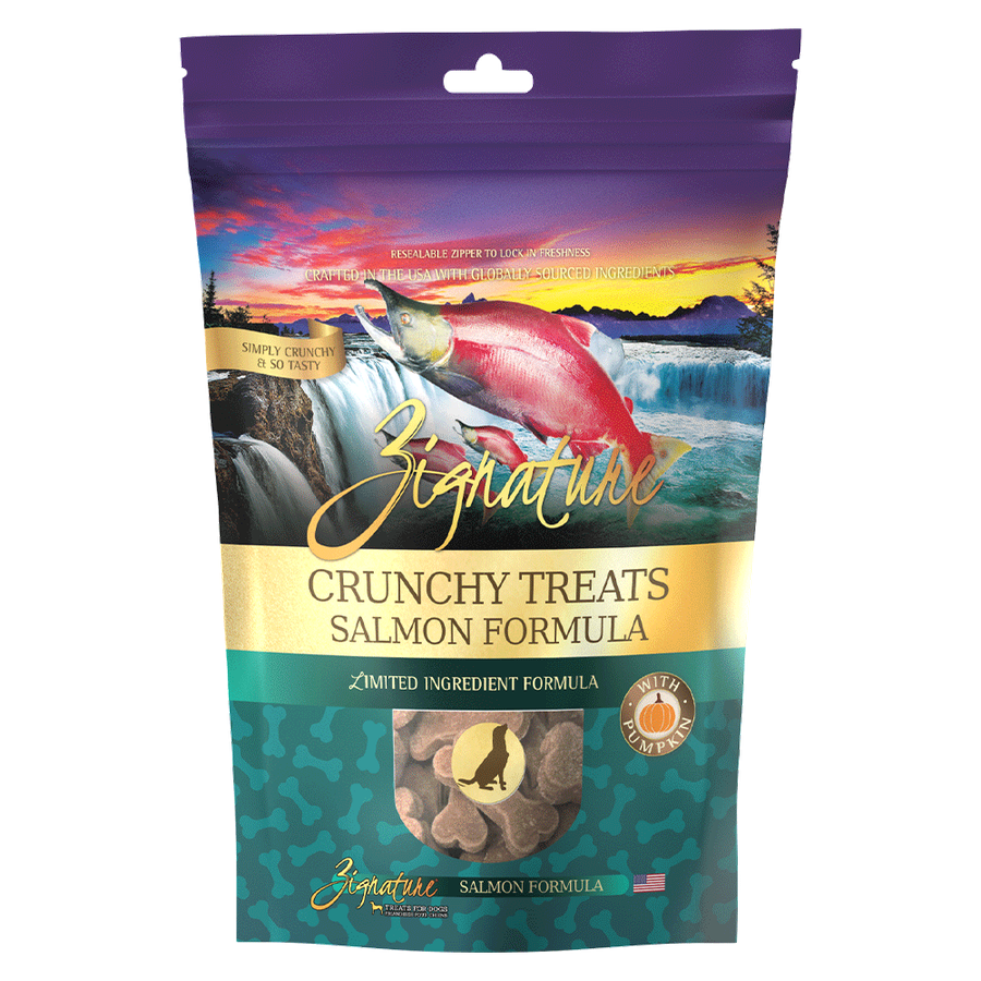 Zignature Crunchy Treats Salmon Formula