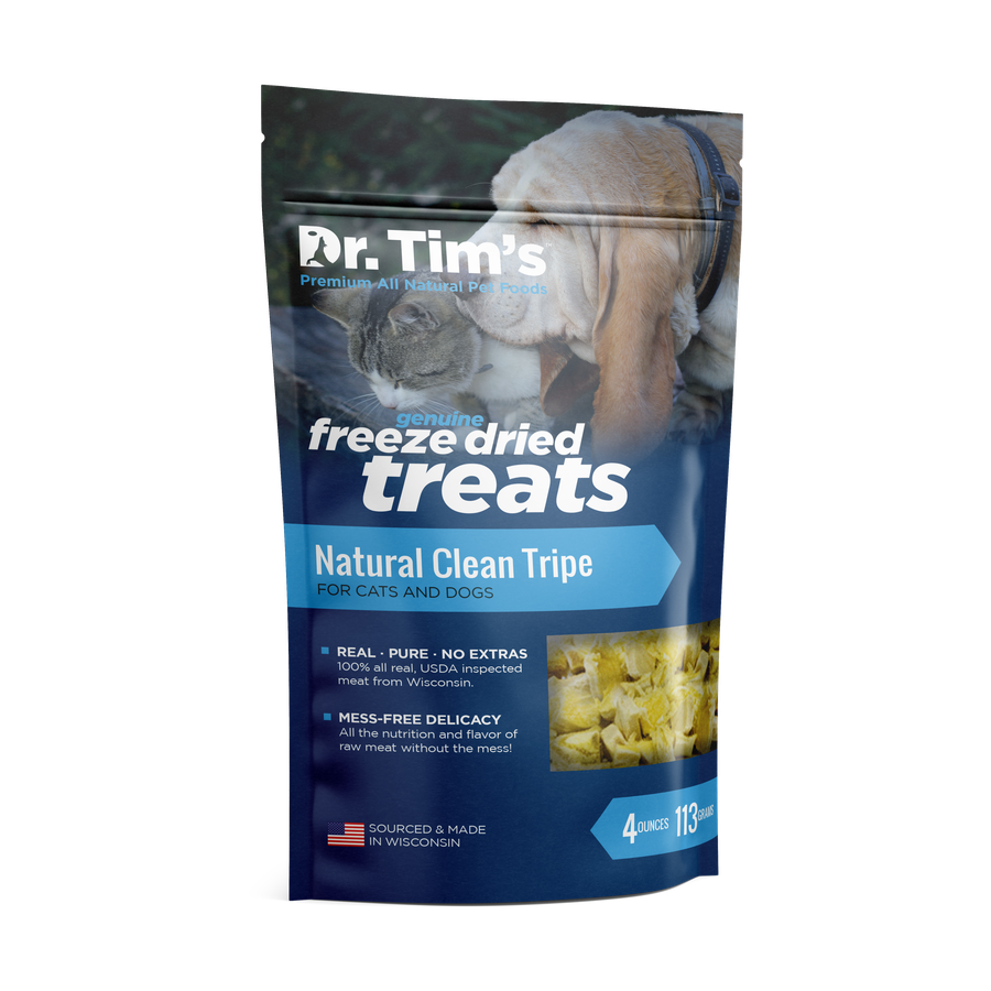 Dr. Tim's Freeze Dried Treats Natural Clean Tripe For Cats and Dogs