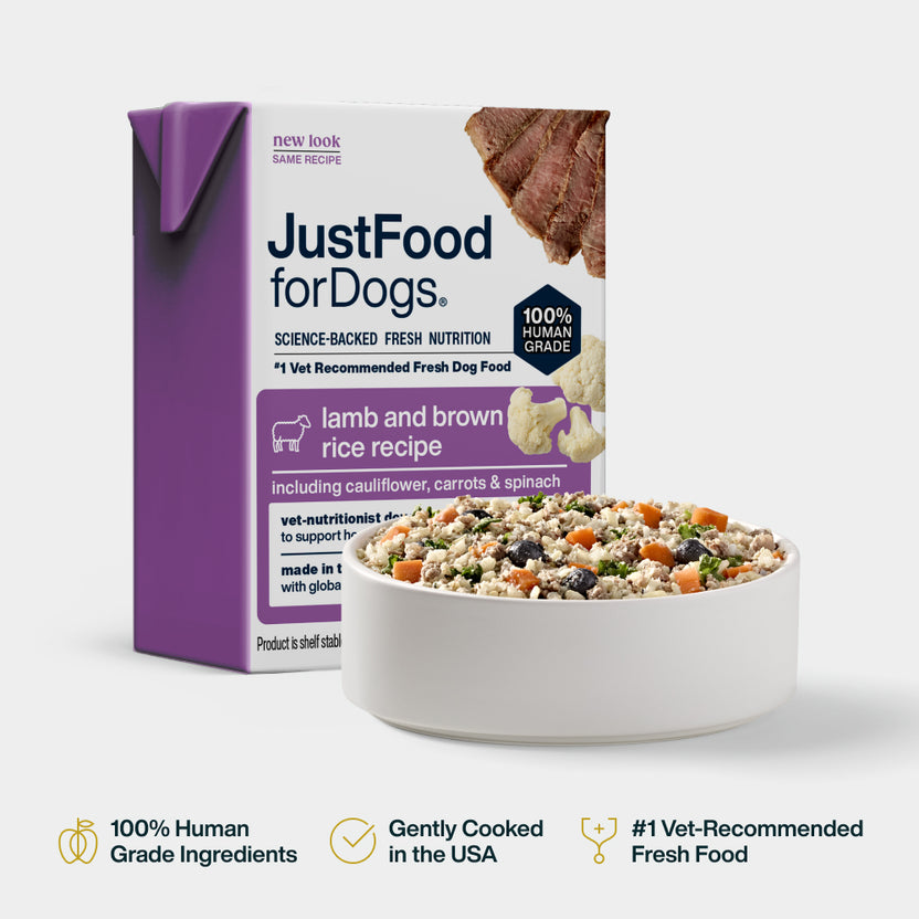 JustFoodForDogs Pantry Fresh Lamb and Brown Rice Recipe