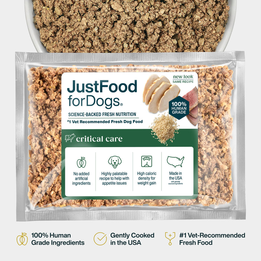 JustFoodForDogs Veterinary Diet Critical Care Support
