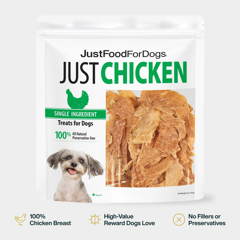JustFoodForDogs Single Ingredient Treats Just Chicken