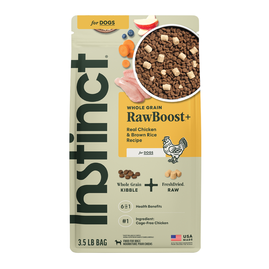 Instinct RawBoost+ Whole Grain Kibble Real Chicken & Brown Rice Recipe