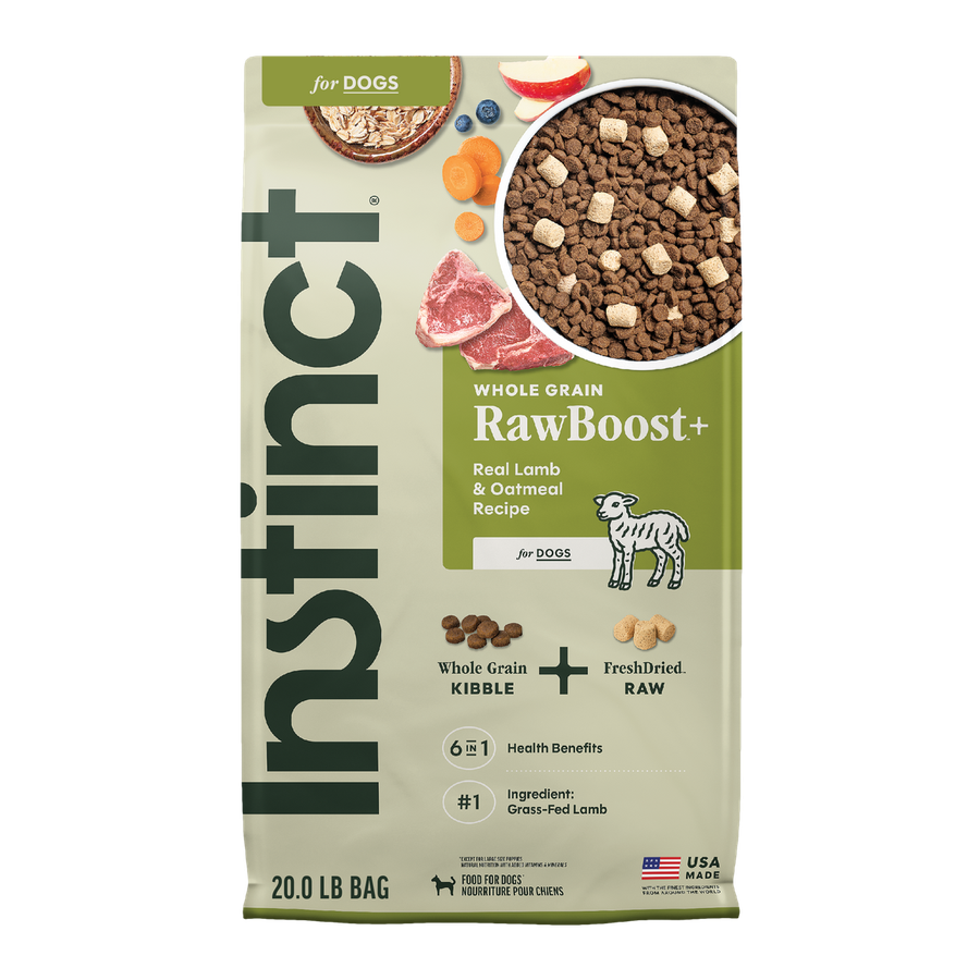 Instinct RawBoost+ Whole Grain Kibble Real Lamb & Oatmeal Recipe