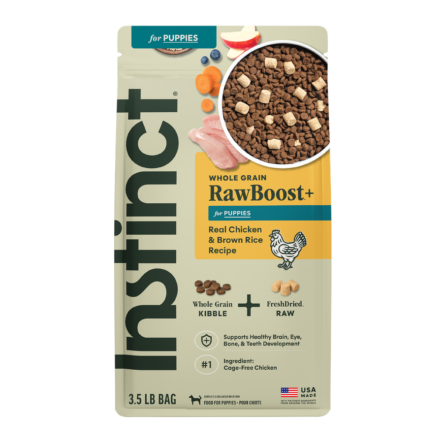 Instinct Raw Boost Real Chicken & Brown Rice Recipe For Puppies (Whole Grain)