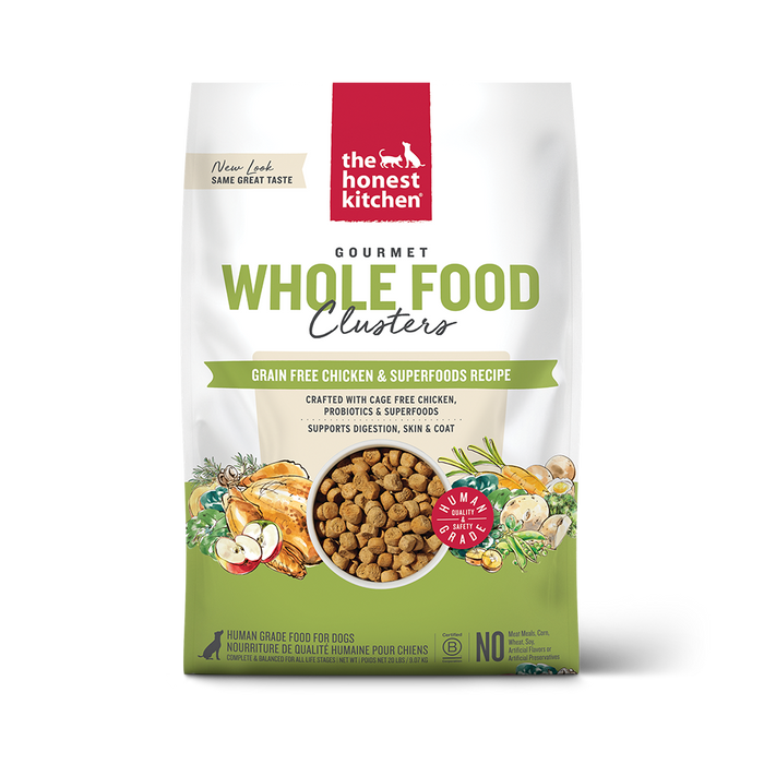 The Honest Kitchen Whole Food Clusters Grain Free Chicken & Superfoods Recipe For Dogs