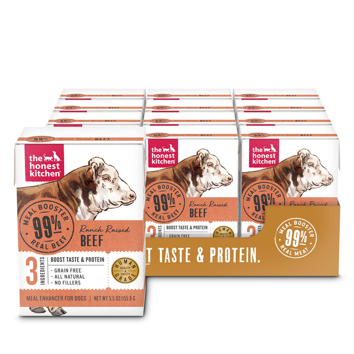 The Honest Kitchen Meal Booster 99% Ranch Raised Beef Recipe